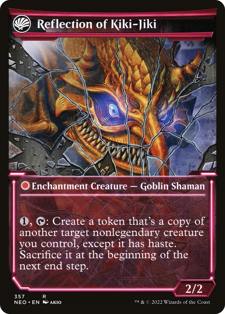 Fable du briseur de miroirs // Reflet de Kiki-Jiki (NEO-357) - Kamigawa : Neon Dynasty : (Vitrine, fandfc) Feuille 