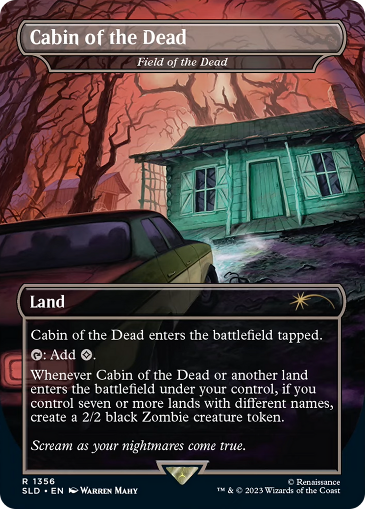 Cabin of the Dead - Field of the Dead (SLD-1356) - Secret Lair Drop / Cabin of the Dead (Borderless)
