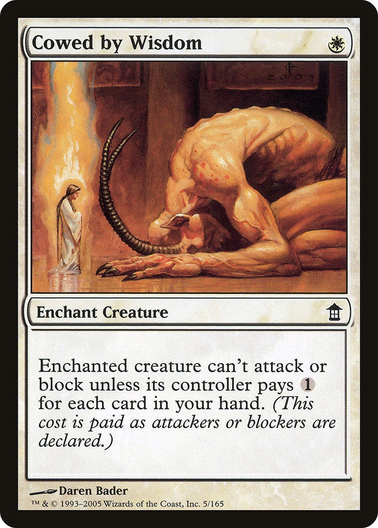 Intimidés par la sagesse (SOK-005) - Les Sauveurs de Kamigawa 