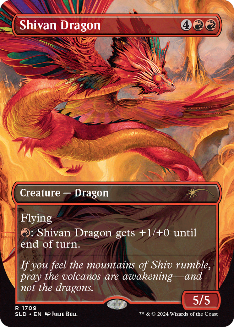 Shivan Dragon (SLD-1709) - Secret Lair Drop (Borderless)