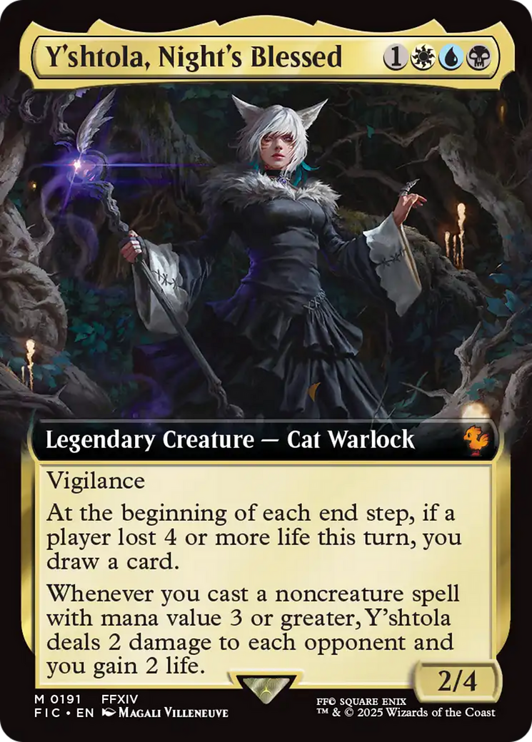 Y'shtola, Night's Blessed (Extended Art) (FIC-191) - Commander: FINAL FANTASY: (Extended Art) Foil