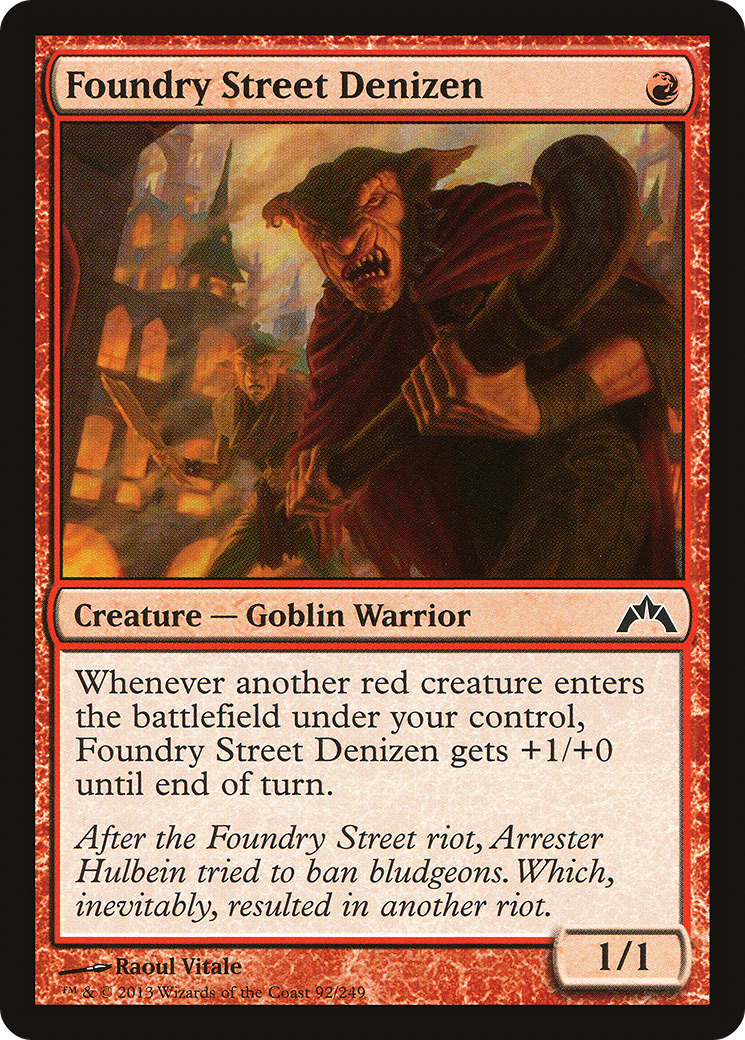 Foundry Street Denizen (GTC-092) - Feuille Gatecrash 