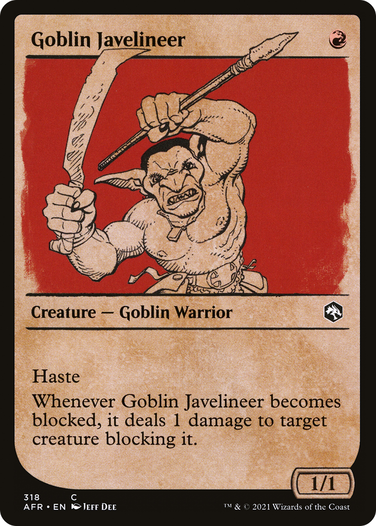Goblin Javelineer (Showcase) (AFR-318) - Adventures in the Forgotten Realms: (Showcase)