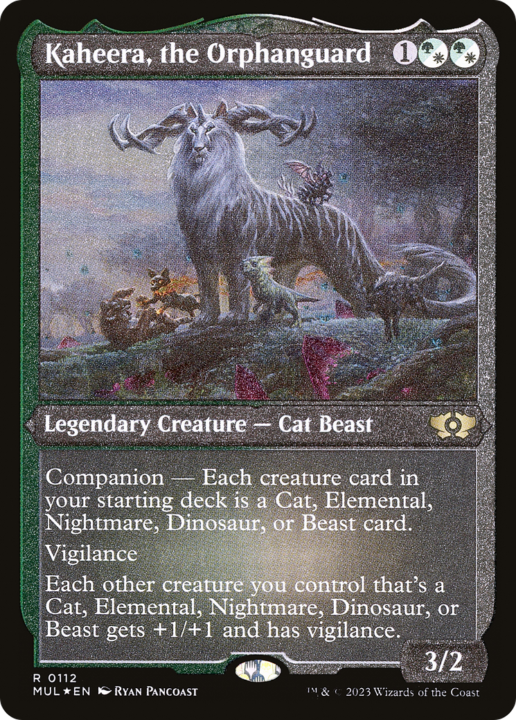 Kaheera, la garde orpheline (MUL-112) - Multiverse Legends : (compagnon) Feuille gravée 