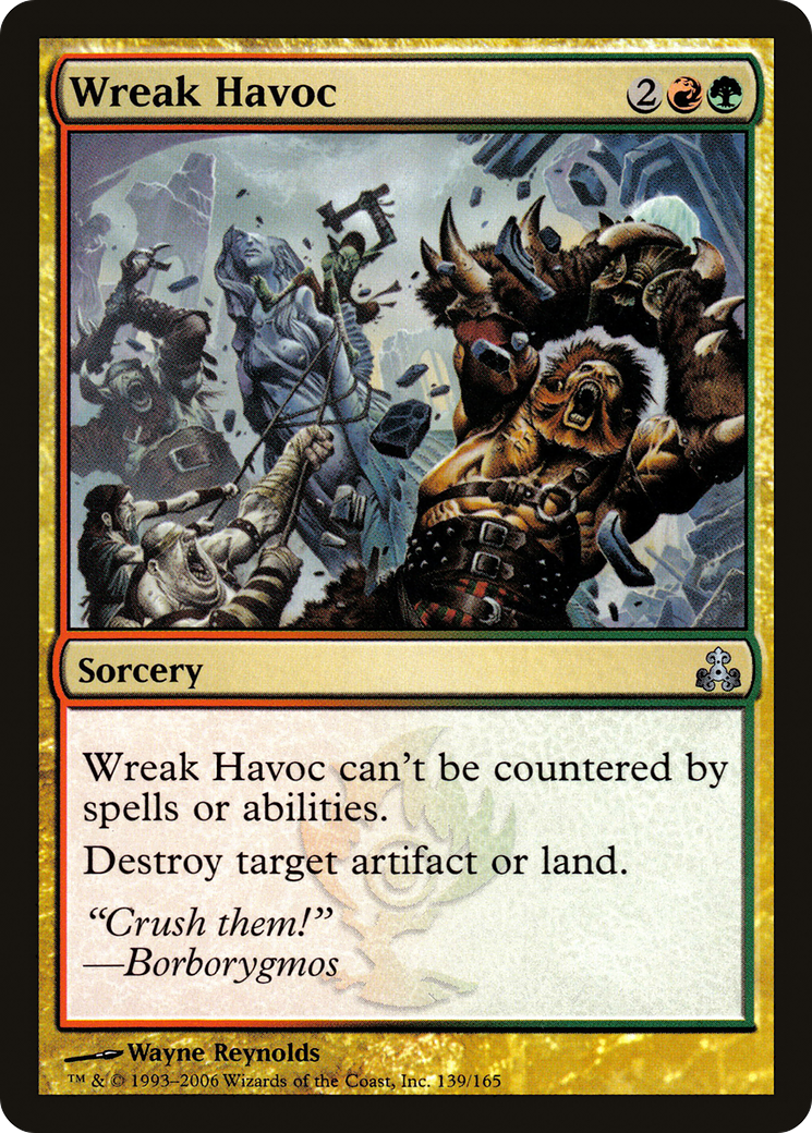 Wreak Havoc (GPT-139) - Feuille du Pacte des Guildes 