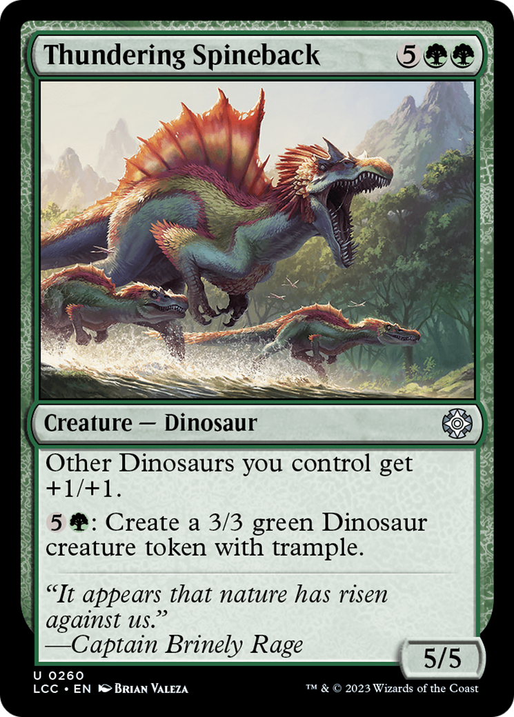 Thundering Spineback (LCC-260) - Commandant des Cavernes Perdues d'Ixalan 