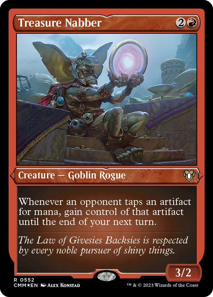 Treasure Nabber (CMM-552) - Commander Masters Etched Foil 