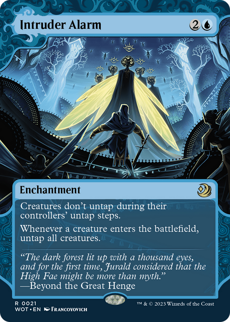 Alarme anti-intrusion (WOT-021) - Wilds of Eldraine : Enchanting Tales : (Vitrine) (Sans bordure) Feuille 