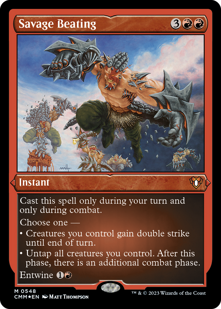 Coups sauvages (CMM-548) - Commander Masters Etched Foil 
