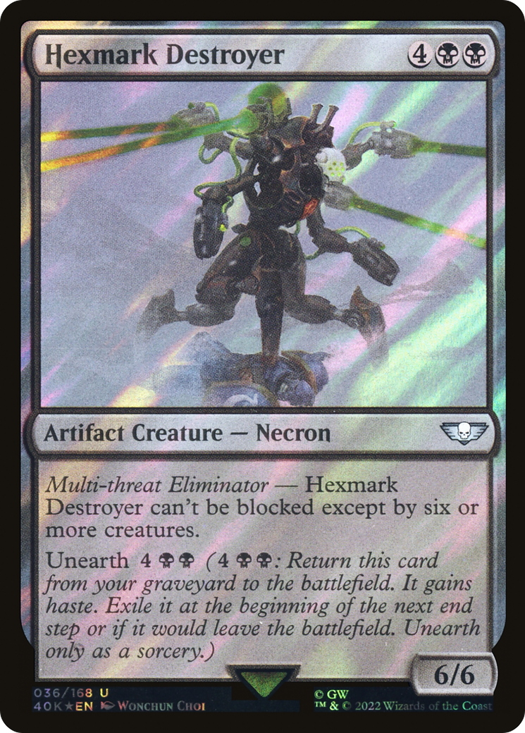 Destroyer Hexmark (40K-36★) - Commander Foil de Warhammer 40,000
