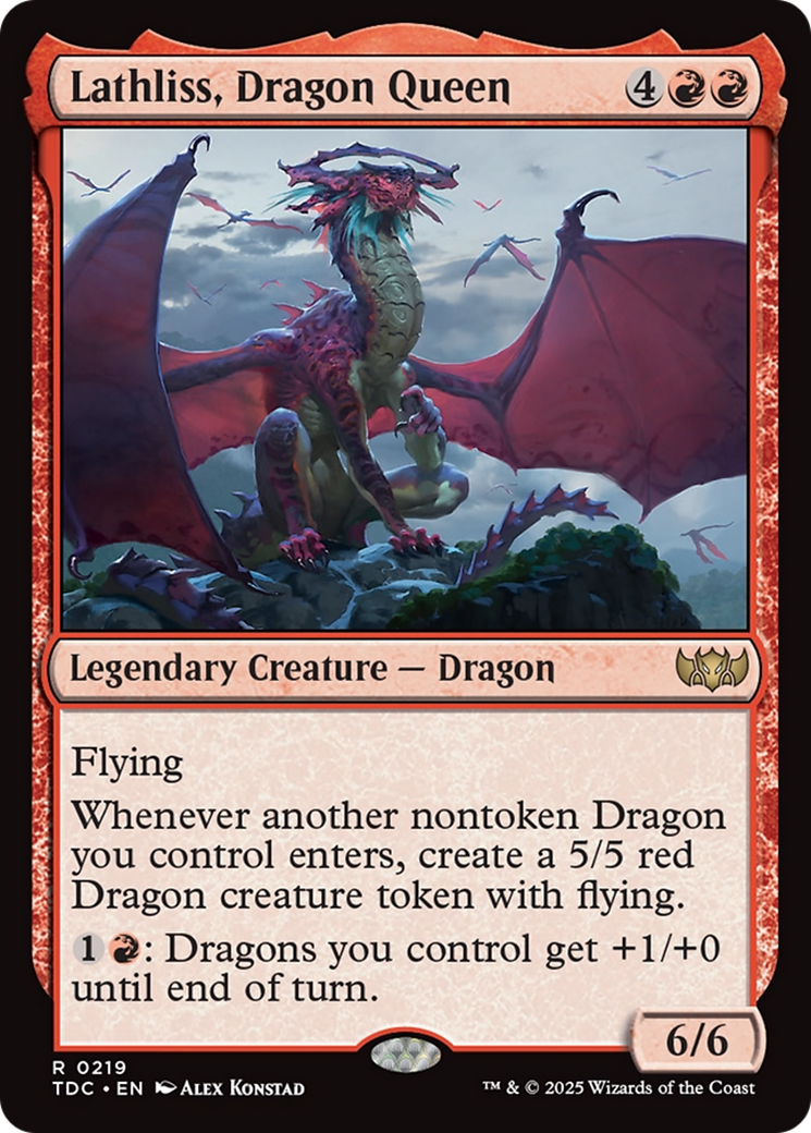Lathliss, Reine Dragon (TDC-219) - Commandant : Tarkir : Tempête de Dragons 