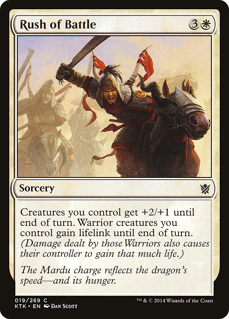 Rush of Battle (KTK-019) - Les Khans de Tarkir Foil 