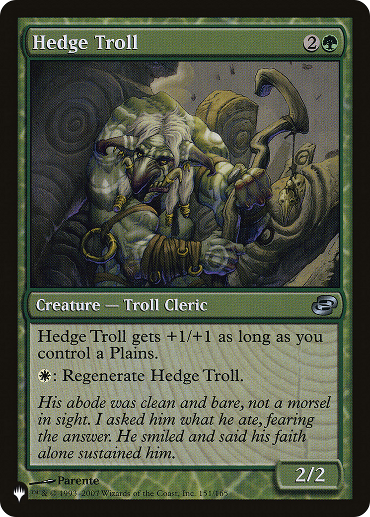 Hedge Troll (LIST-151/165) - The List: (colorshifted)