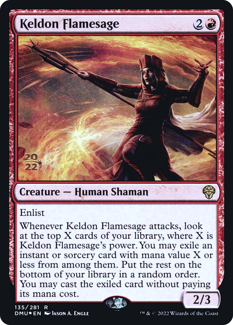 Keldon Flamesage (PDMU-135S) - Promotion Dominaria United