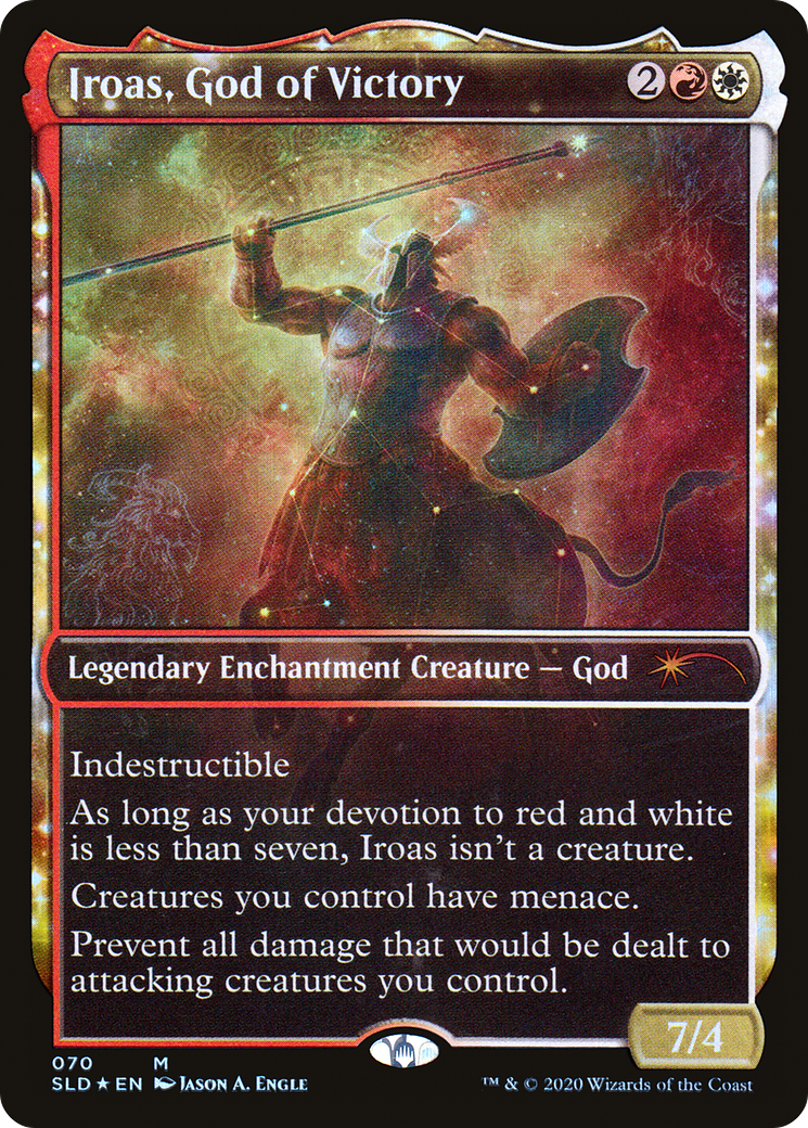 Iroas, God of Victory (SLD-070) - Secret Lair Drop: (enchantment, Showcase) Foil
