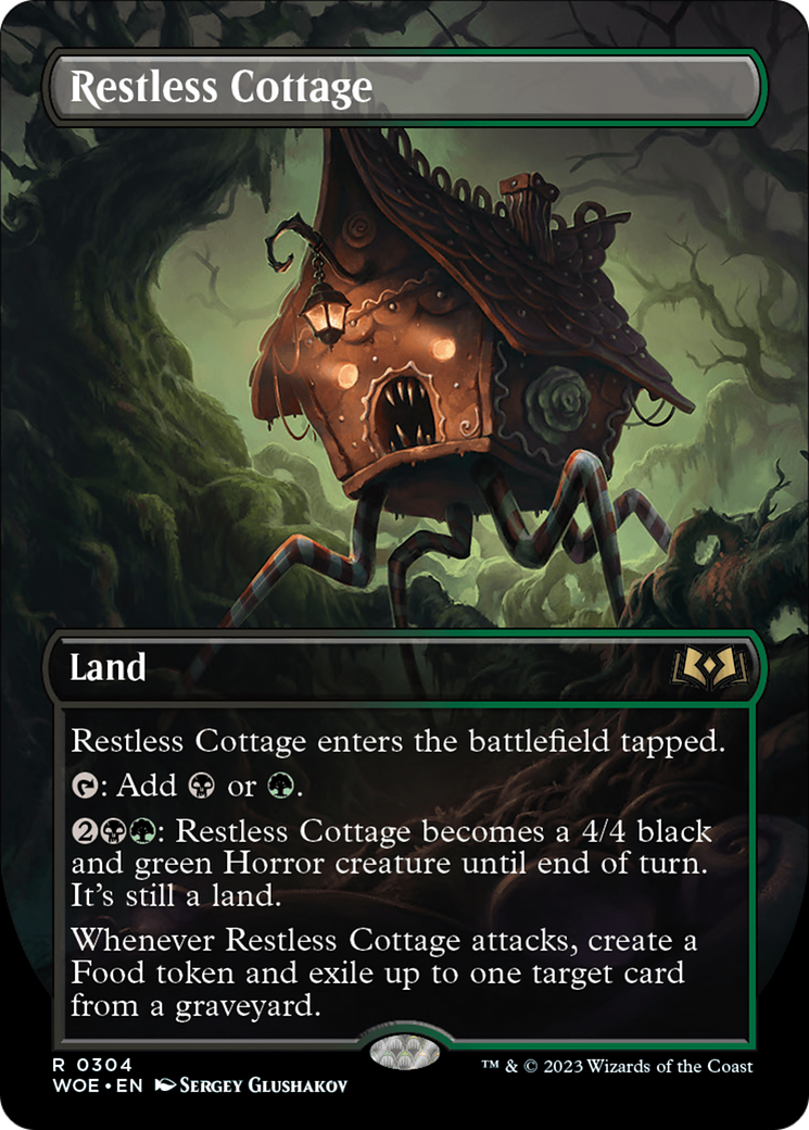 Cottage sans repos (WOE-304) - Wilds of Eldraine (Borderless) Foil 