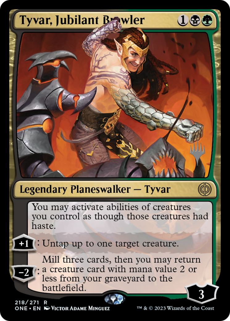Tyvar, Jubilant Brawler (PONE-218P) - Promotions Phyrexia : All Will Be One