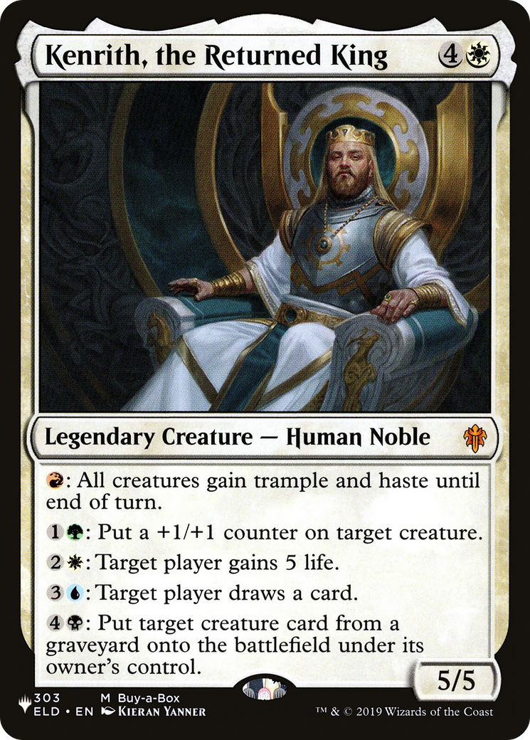 Kenrith, the Returned King (LIST-ELD-303) - The List