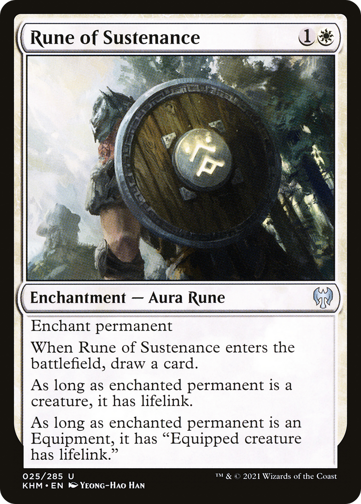 Rune de subsistance (KHM-025) - Feuille de Kaldheim 