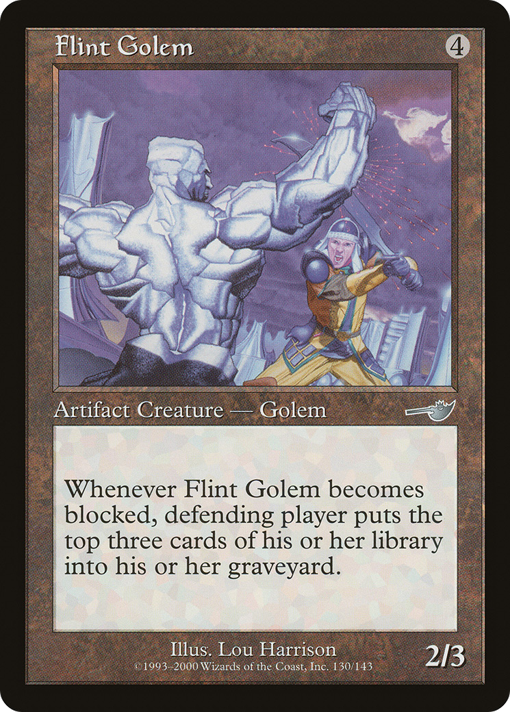 Golem de silex (NEM-130) - Feuille Nemesis 