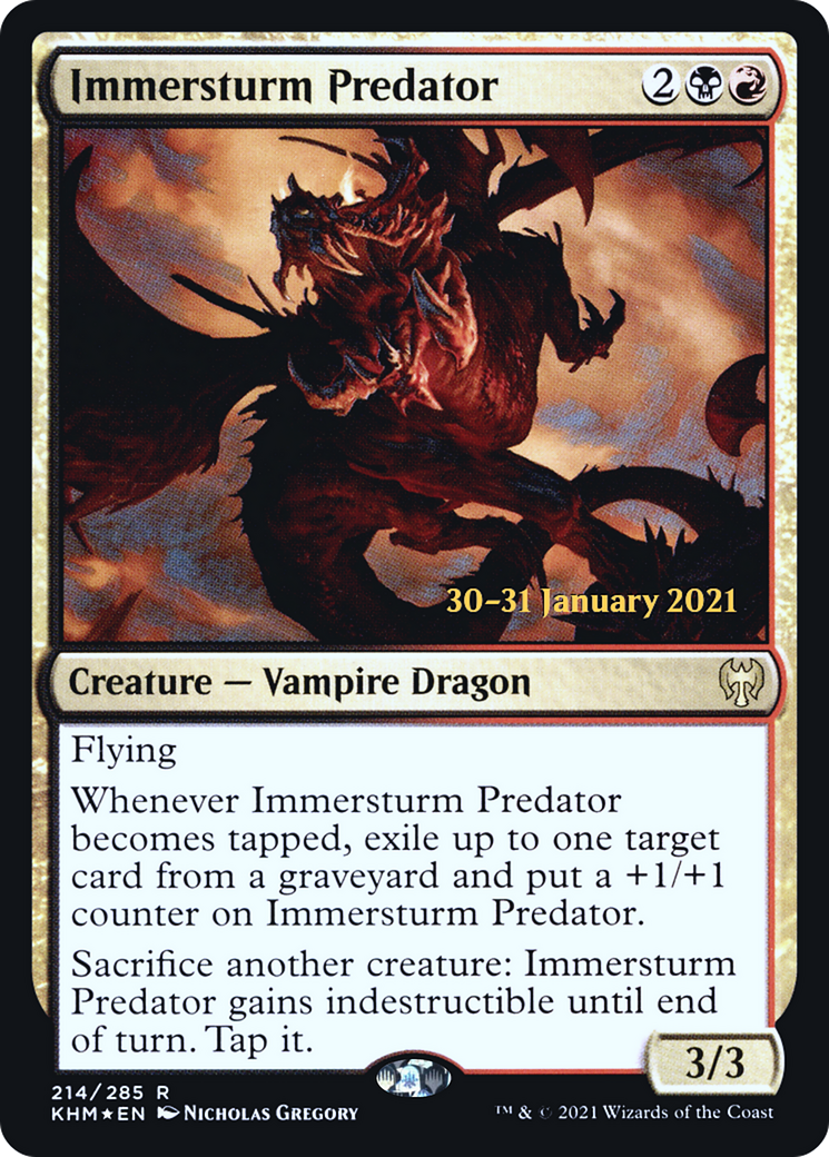 Immersturm Predator (PRE-214S) - Kaldheim Promos Foil 