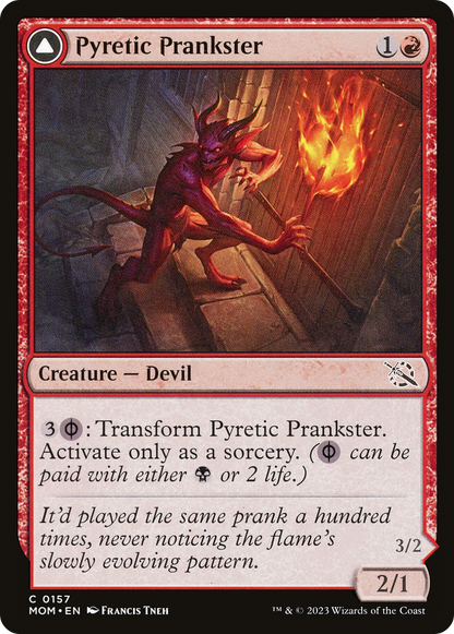 Pyretic Prankster (MOM-157) - March of the Machine Foil