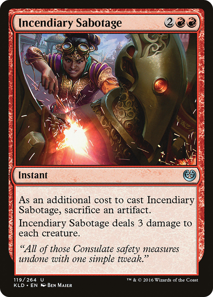 Sabotage incendiaire (KLD-119) - Kaladesh Foil 