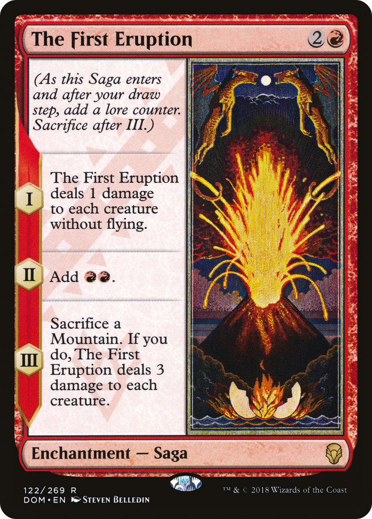 La première éruption (DOM-122) - Dominaria Foil 
