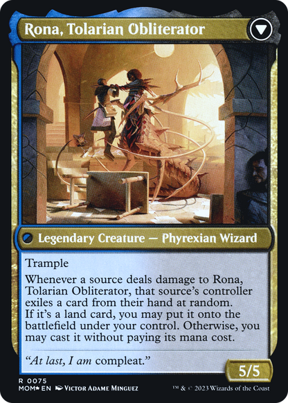 Rona, Herald of Invasion (PRE-75S) - March of the Machine Promos Foil