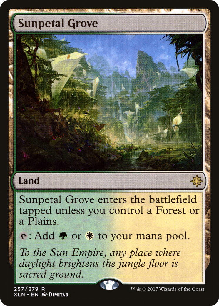 Sunpetal Grove (XLN-257) - Feuille d'Ixalan 