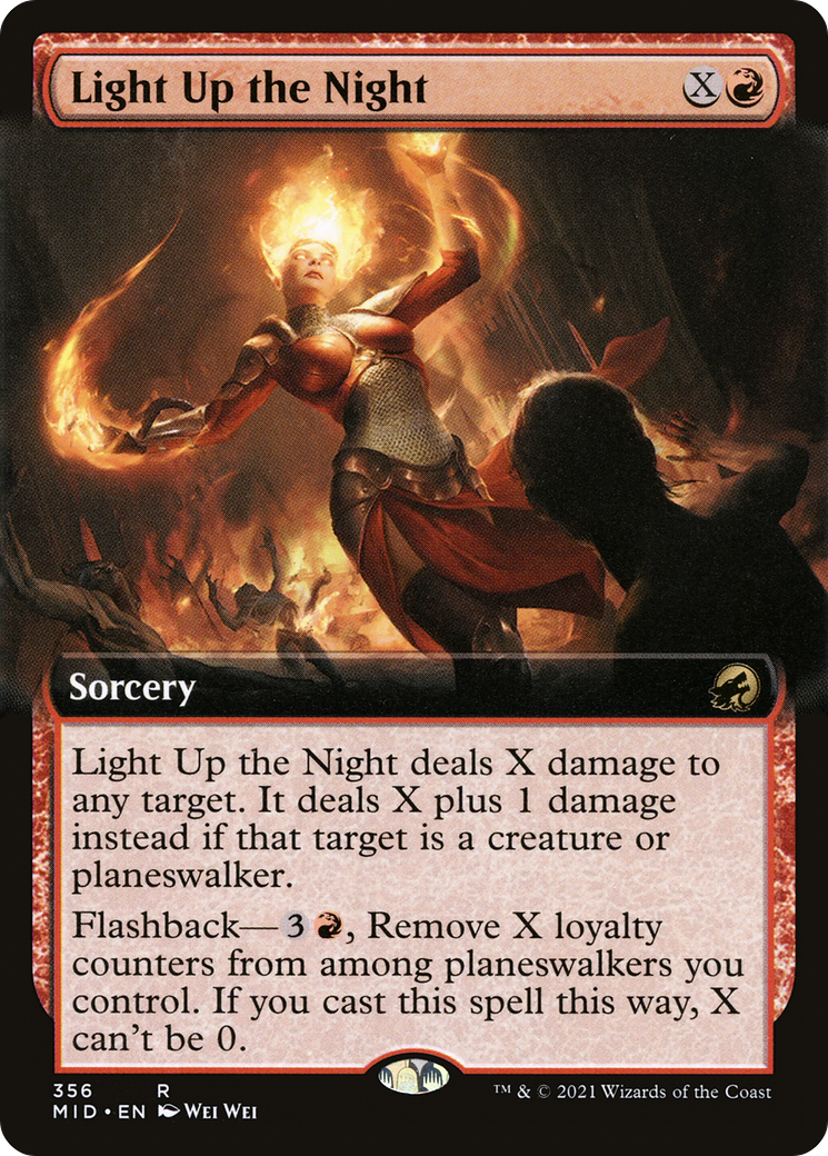 Light Up the Night (Extended Art) (MID-356) - Innistrad: Midnight Hunt: (Extended Art)