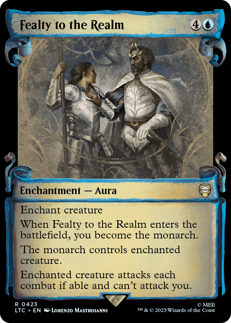 Fealty to the Realm (Showcase Scrolls) (LTC-423) - Tales of Middle-earth Commander: (Showcase) Foil
