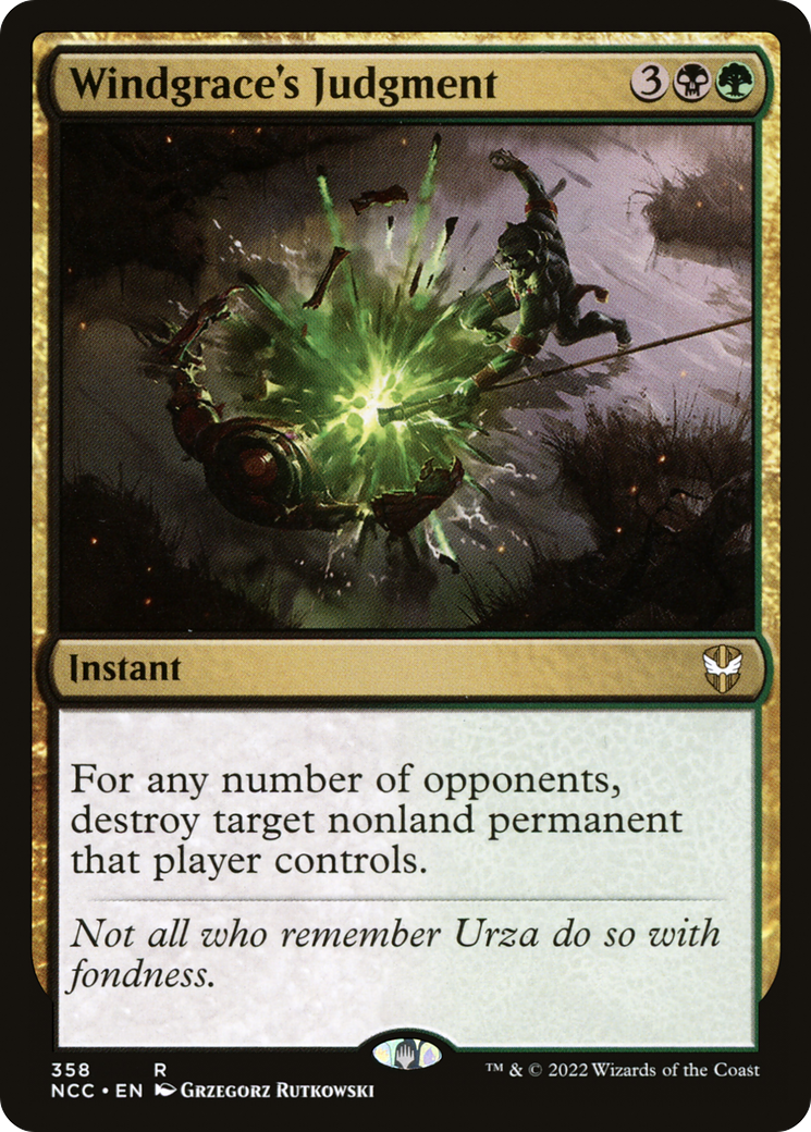 Le jugement de Windgrace (NCC-358) - Commandant de New Capenna 