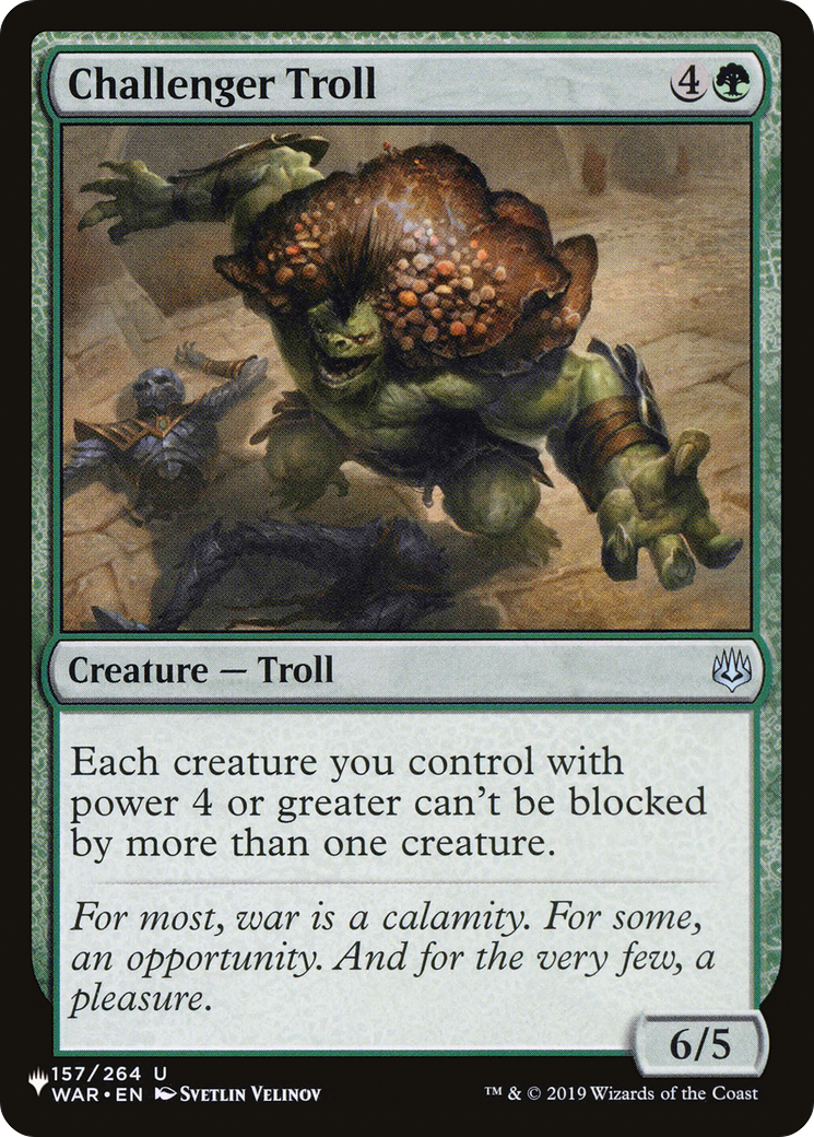 Challenger Troll (PLST-WAR-157) - La Liste