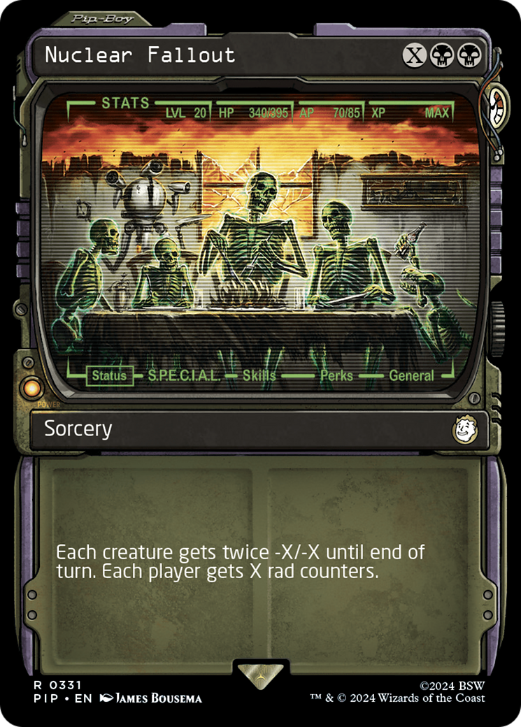 Nuclear Fallout (Showcase) (PIP-331) - Fallout: (Showcase) Foil