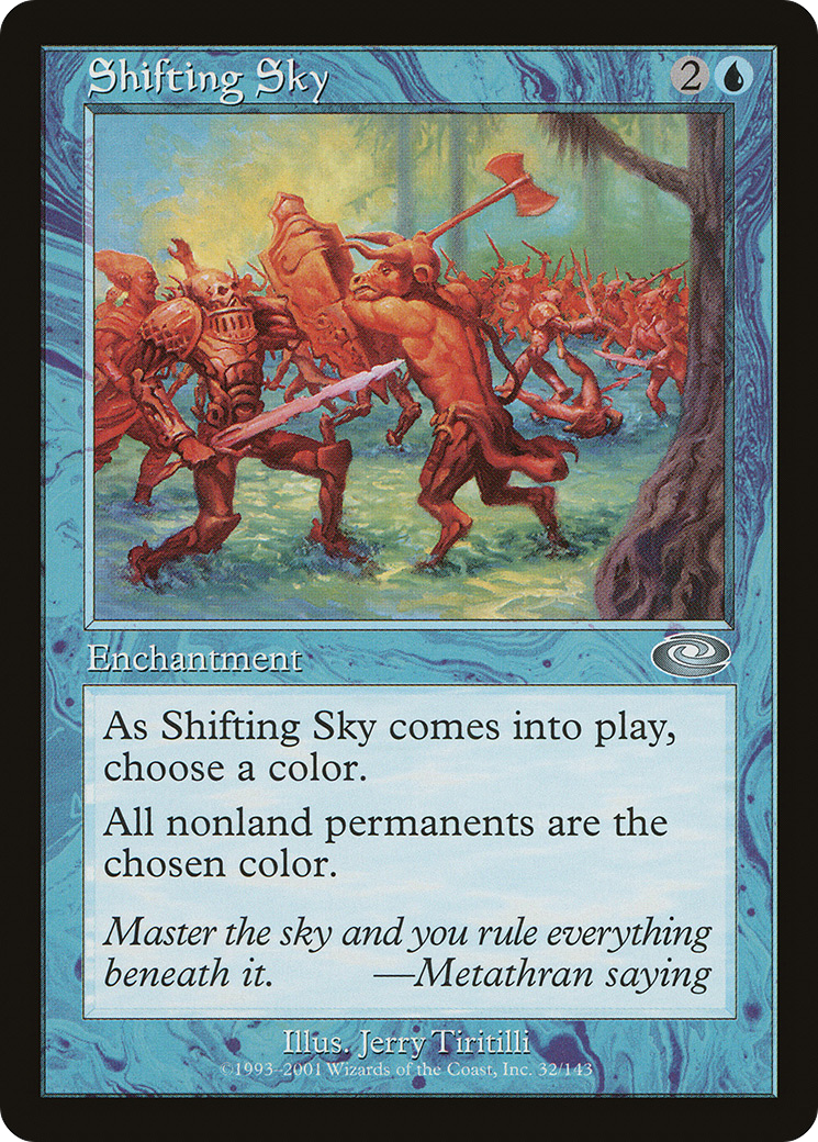 Shifting Sky (PLS-032) - Feuille de changement de plan 