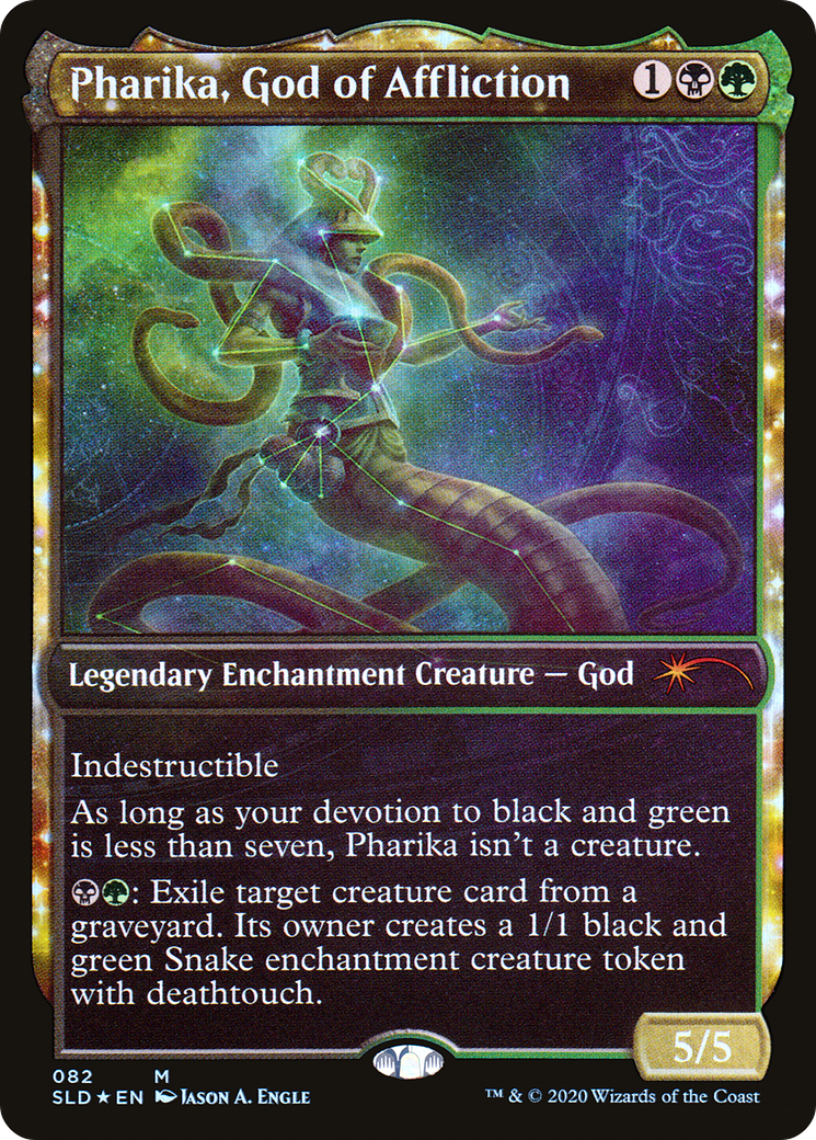 Pharika, God of Affliction (SLD-082) - Secret Lair Drop: (enchantment, Showcase) Foil