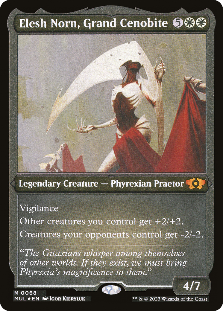 Elesh Norn, Grand Cenobite (Foil Etched) (MUL-068) - Multiverse Legends Foil