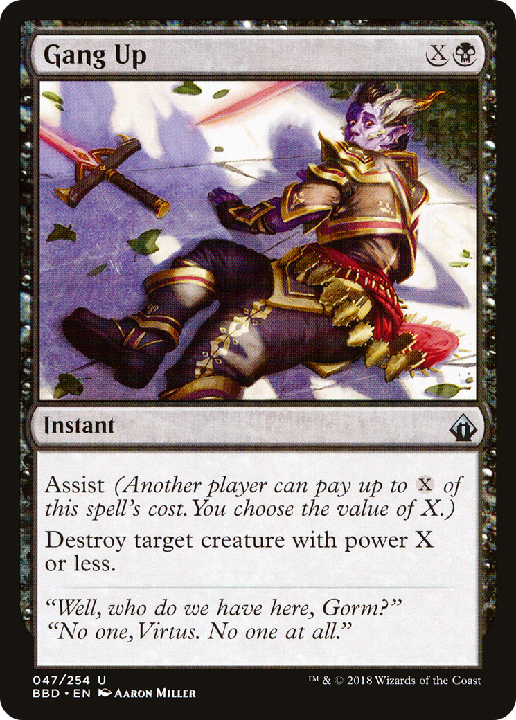 Gang Up (BBD-047) - Battlebond Foil 