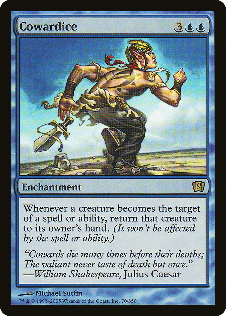 Cowardice (9ED-70★) - Ninth Edition Foil