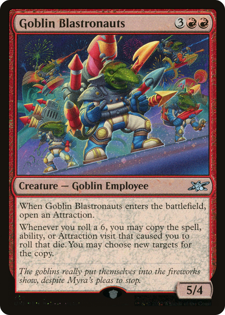 Blastronautes gobelins (UNF-395) - Feuille Unfinity
