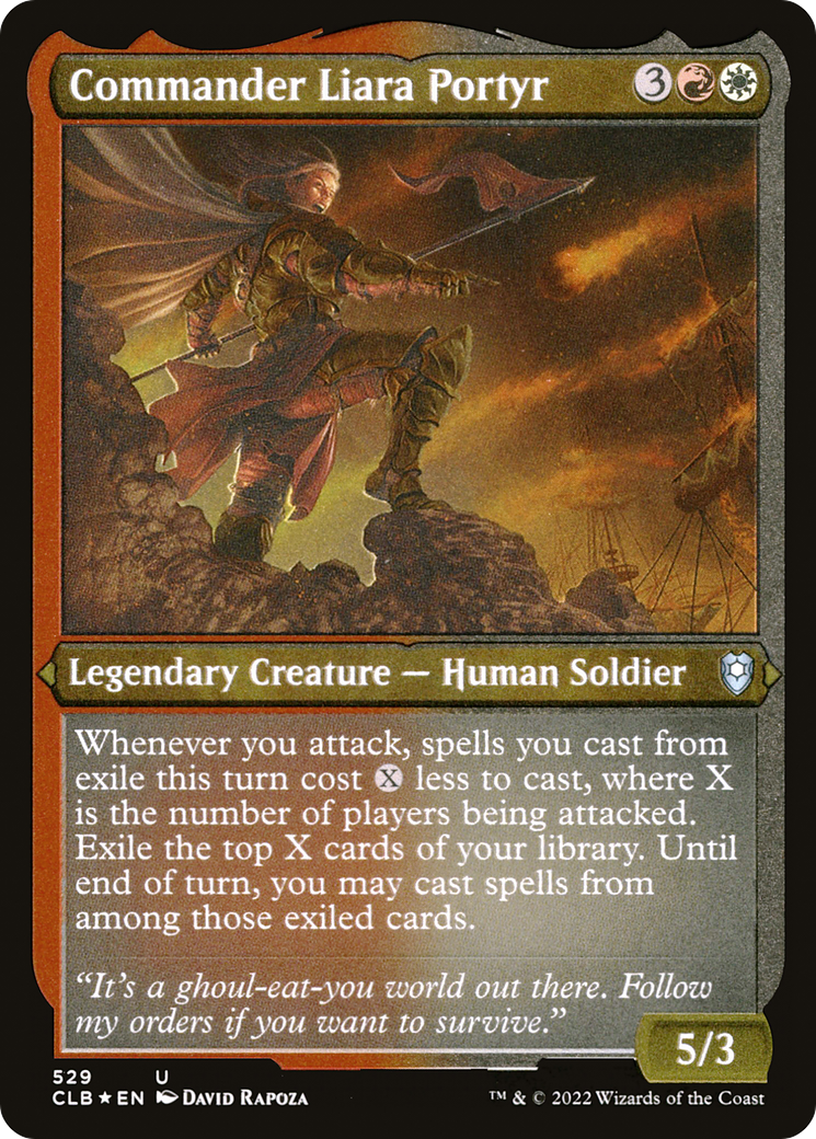 Commander Liara Portyr (CLB-529) - Commander Legends: Battle for Baldur's Gate Etched Foil