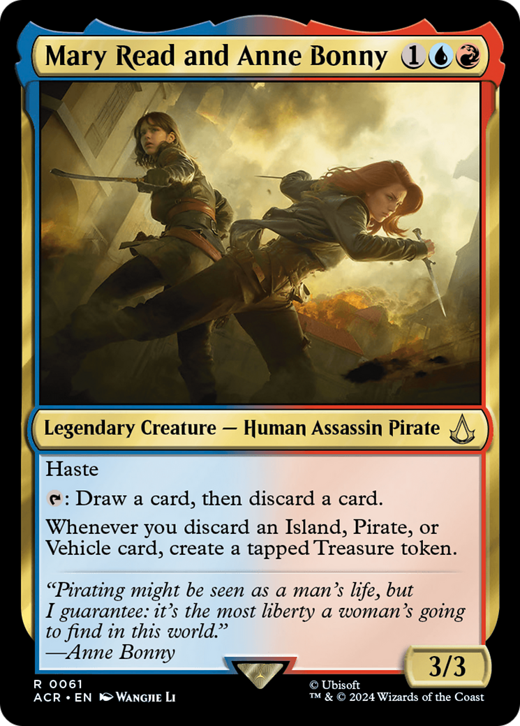 Mary Read et Anne Bonny (ACR-061) - Feuille d'Assassin's Creed 