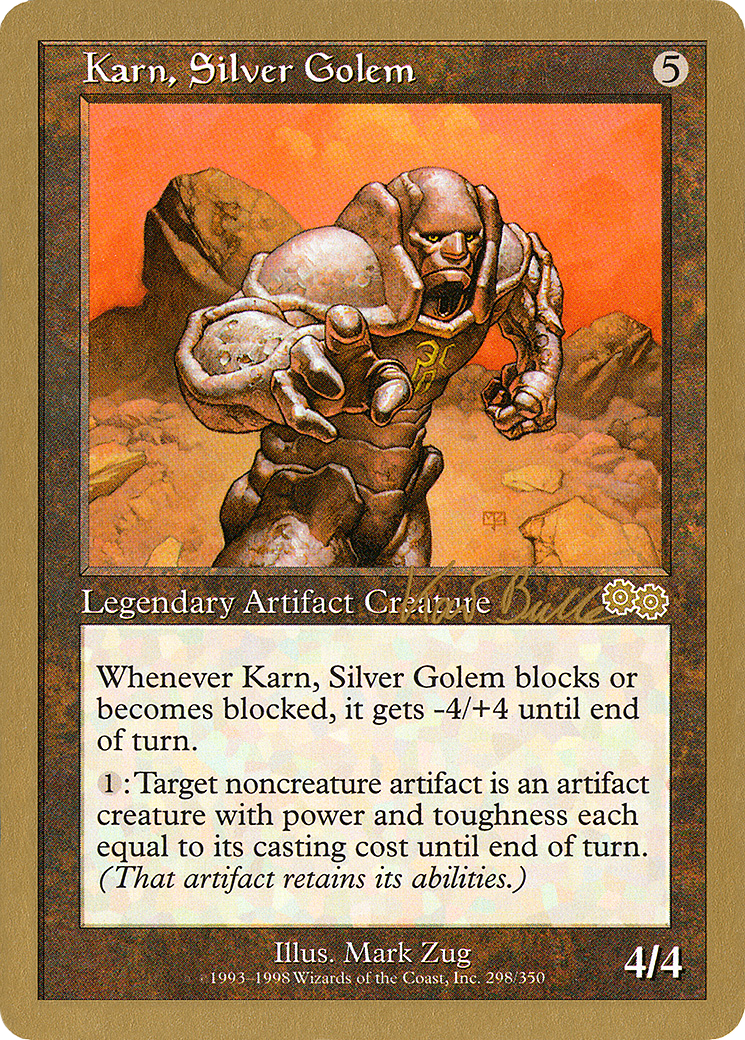 Karn, Silver Golem - 1999 Kai Budde (USG) (WCD-KB298) - World Championship Decks 1999