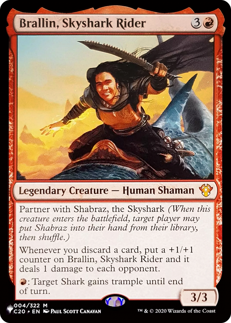 Brallin, Skyshark Rider (PLST-C20-4) - La liste
