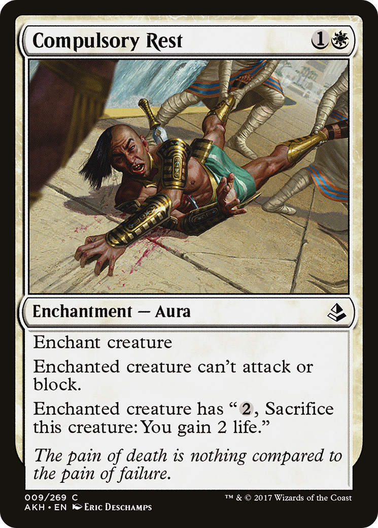 Repos obligatoire (AKH-009) - Feuille d'Amonkhet 