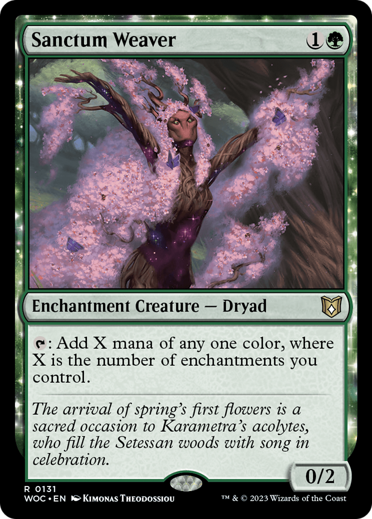 Tisserand de sanctuaire (WOC-131) - Commandant des Terres sauvages d'Eldraine 