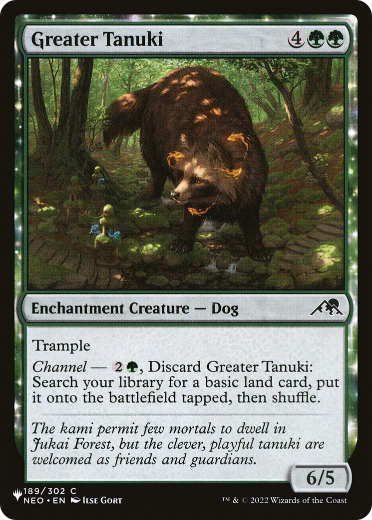 Greater Tanuki (LIST-NEO-189) - The List: (enchantment)