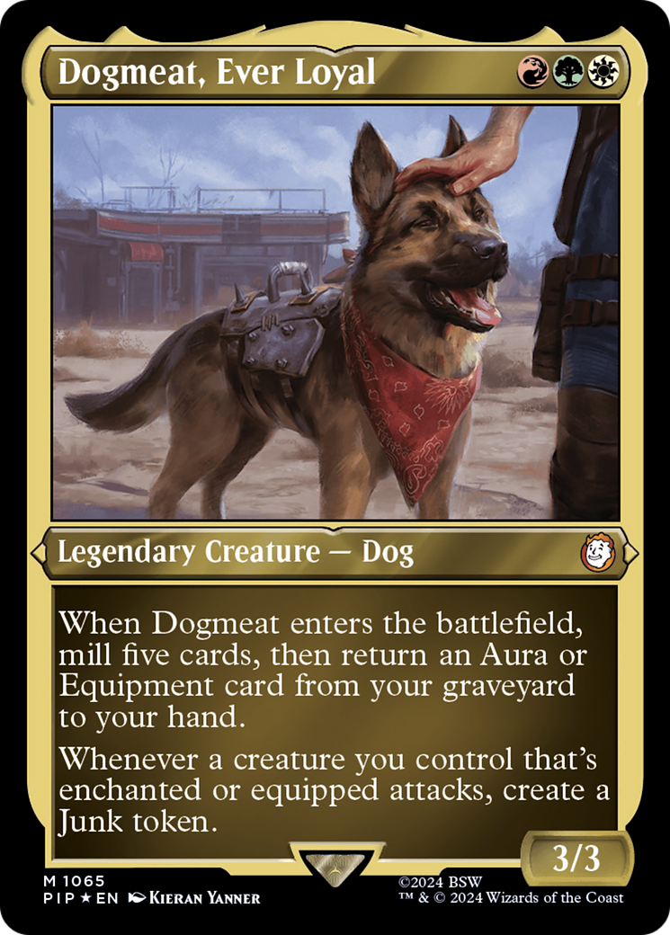 Dogmeat, toujours fidèle (PIP-1065) - Feuille gravée Fallout