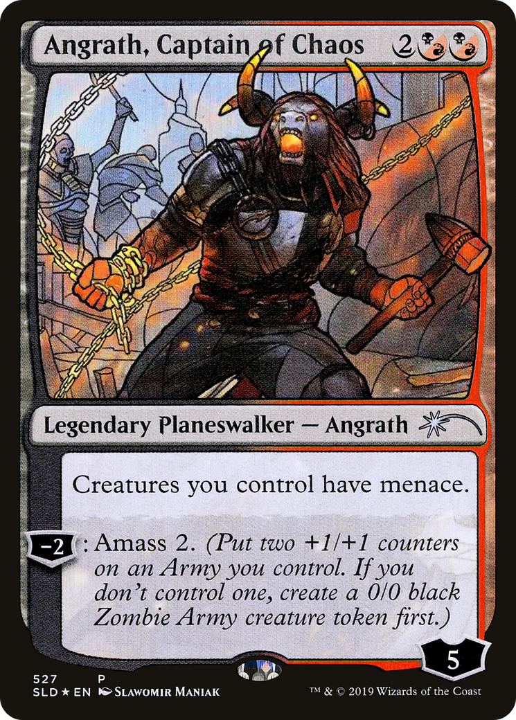 Angrath, Captain of Chaos (Stained Glass) (SLD-527) - Secret Lair Drop Foil